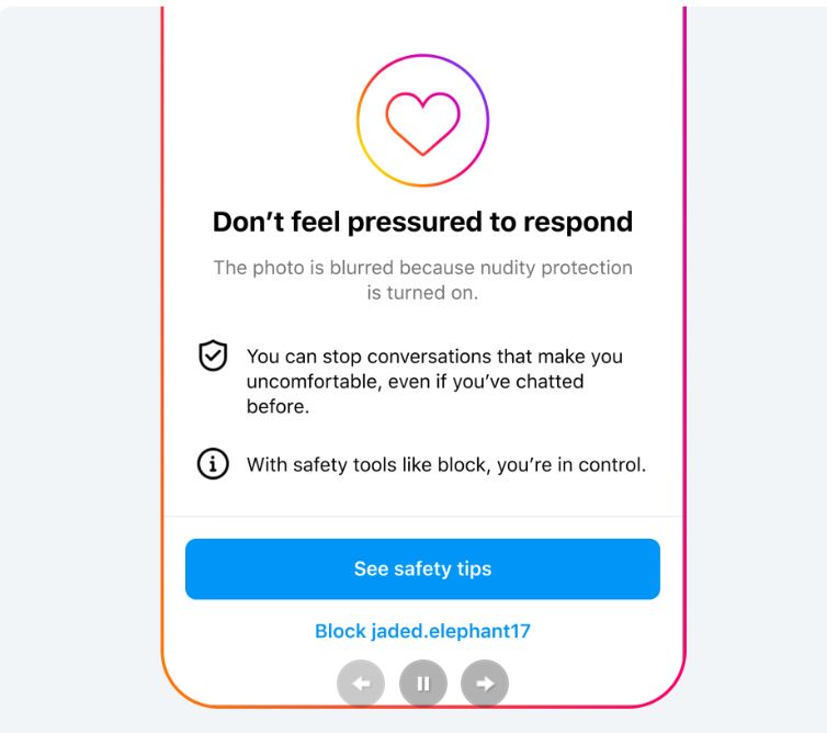 Protection mineure Instagram