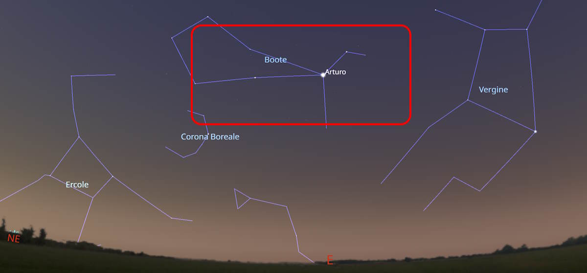 étoiles filantes bootidi avril 2024