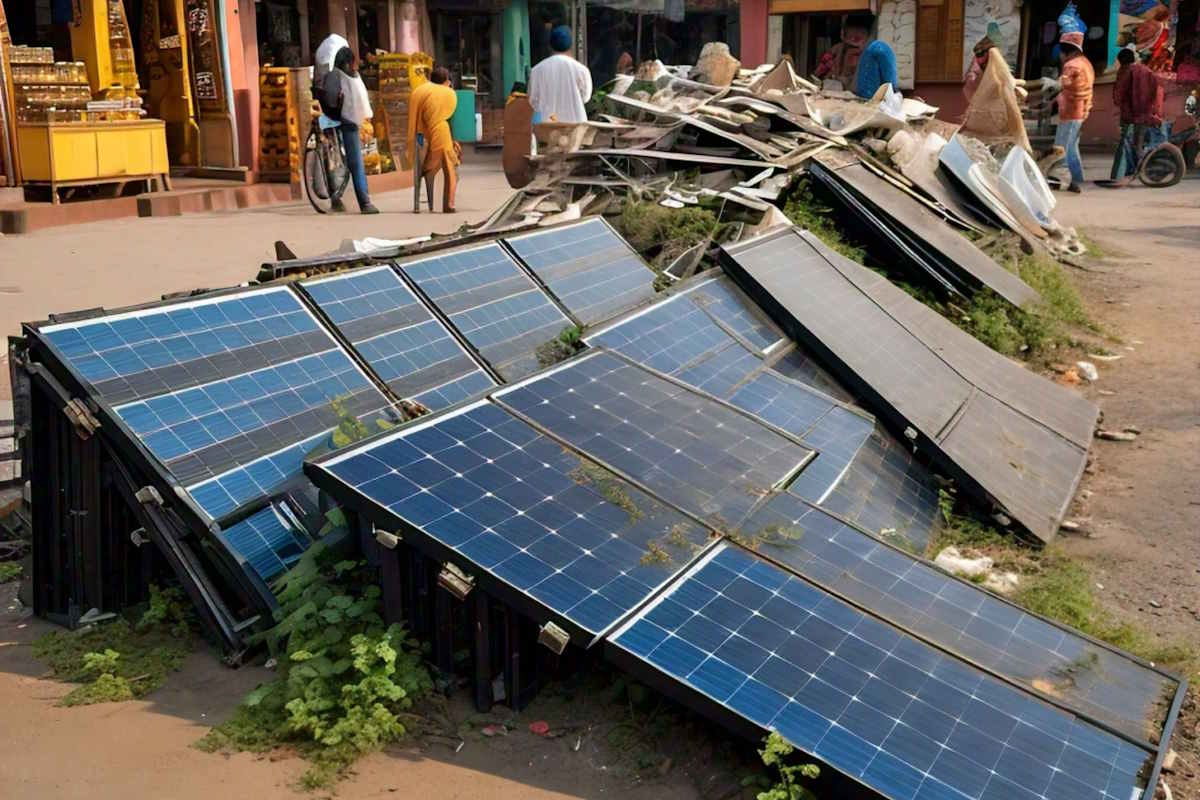 fotovoltaico discarica India