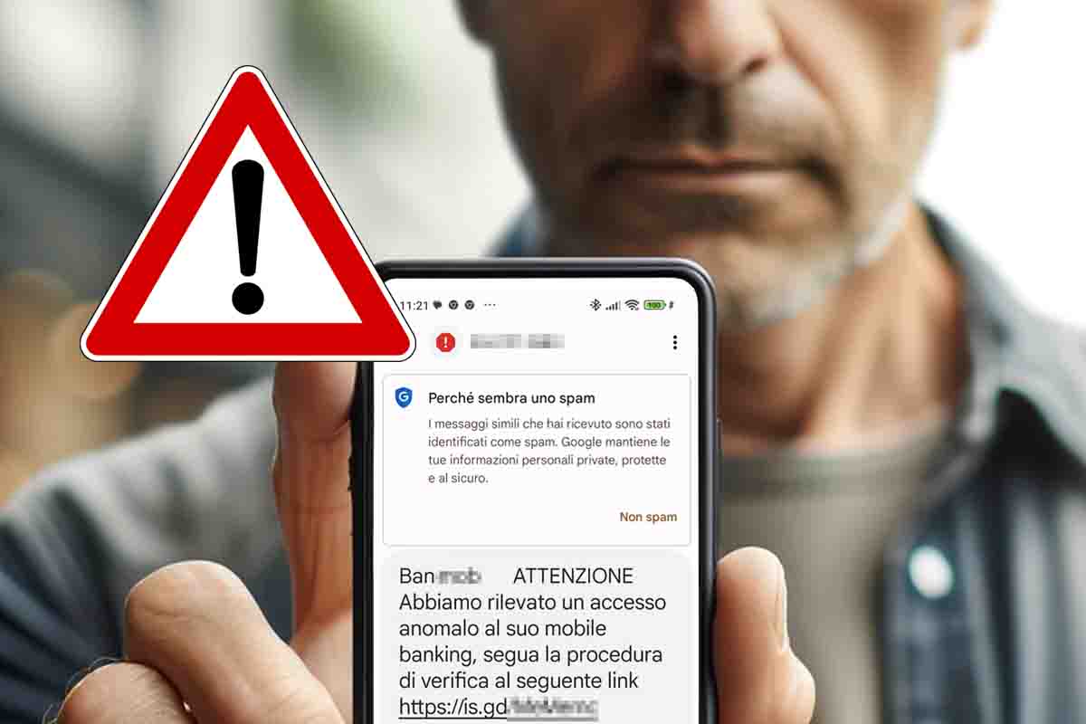 Messaggio BNL accesso anomalo truffa