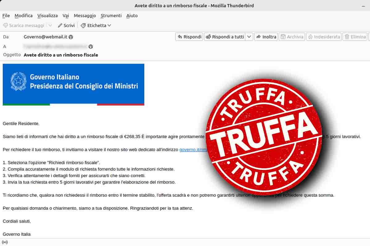 Truffa agenzia delle entrate