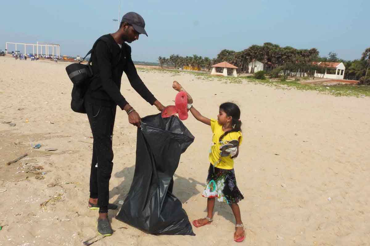 Petite fille indienne, militante pour le climat