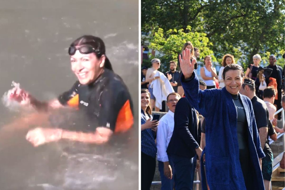La maire de Paris plonge dans la Seine : "promesse tenue, l'eau est très bonne" (mais des doutes sur la pollution subsistent)