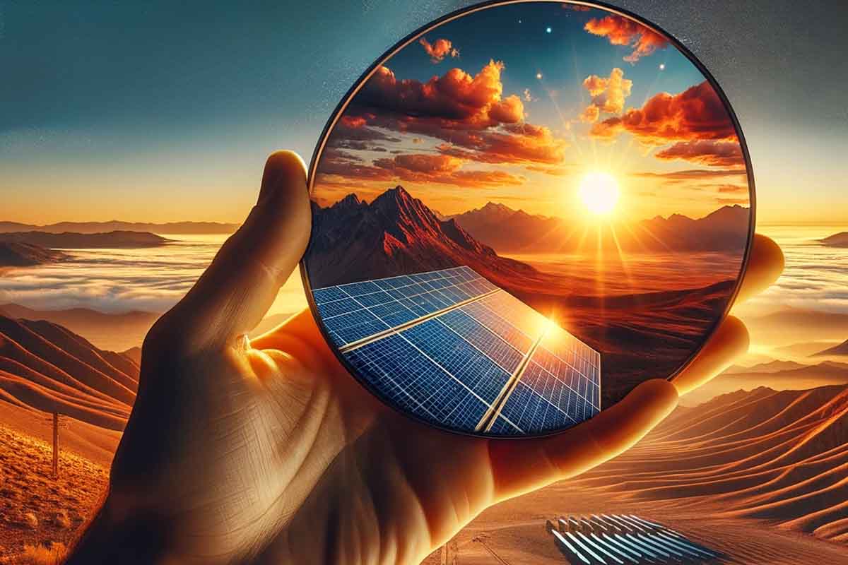 riflettore per pannelli solari