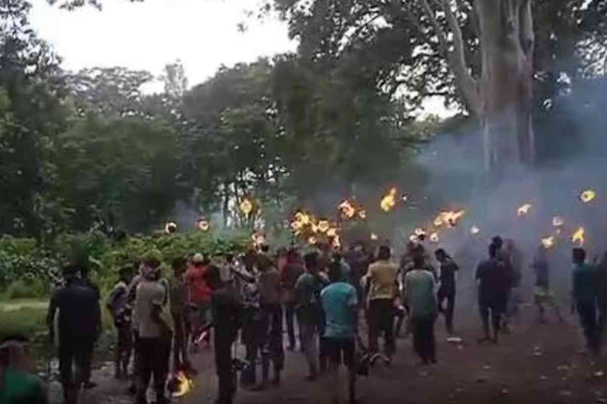 Ils transpercent un éléphant avec des lances enflammées (et la tuent) : les terribles images de l'Inde