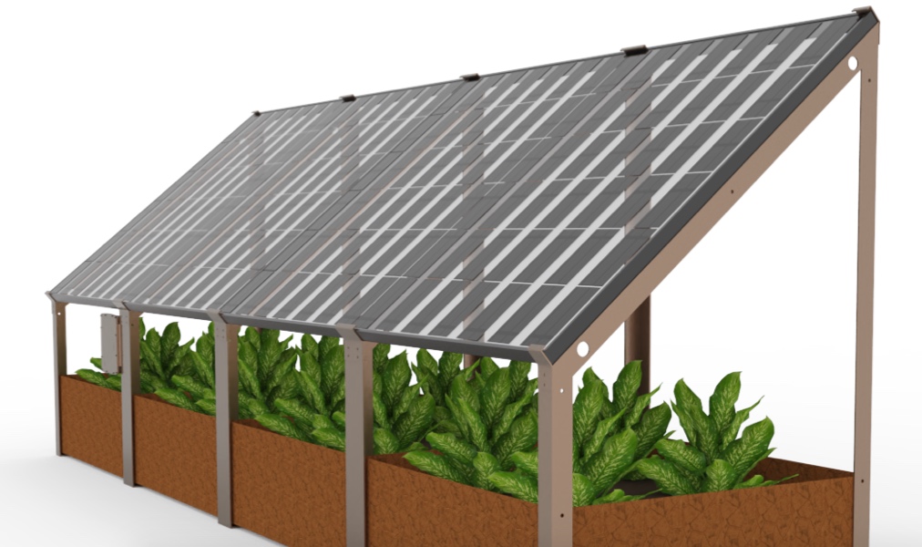 Photovoltaïque, voici la jardinière solaire qui produit de l'énergie grâce à des panneaux double face