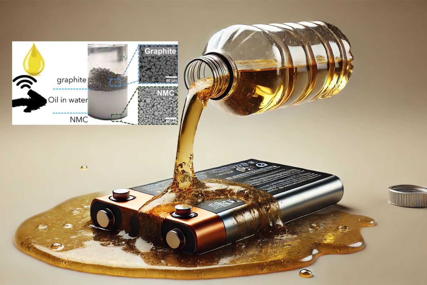 Les scientifiques utilisent l'huile de cuisine pour recycler les batteries au lithium épuisées en quelques minutes