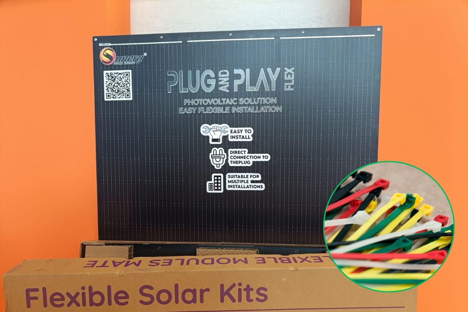 Balcon photovoltaïque: le panneau flexible que vous pouvez attacher à la balustrade avec les bandes arrive