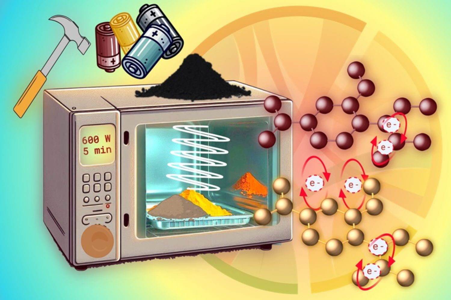 Batteries épuisées, voici comment récupérer le lithium et le cobalt avec le "micro-ondes" (la découverte est d'une équipe de recherche italienne)