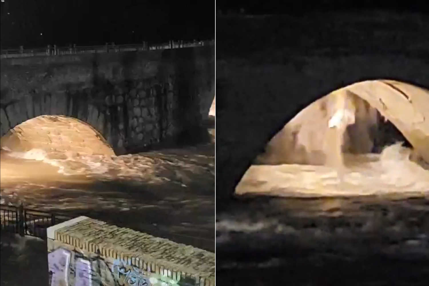 Ponte medievale crollato