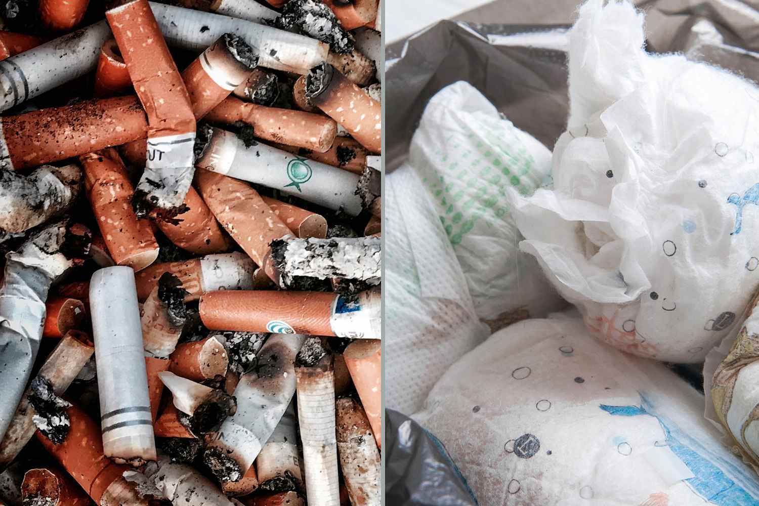 mozziconi e pannolini