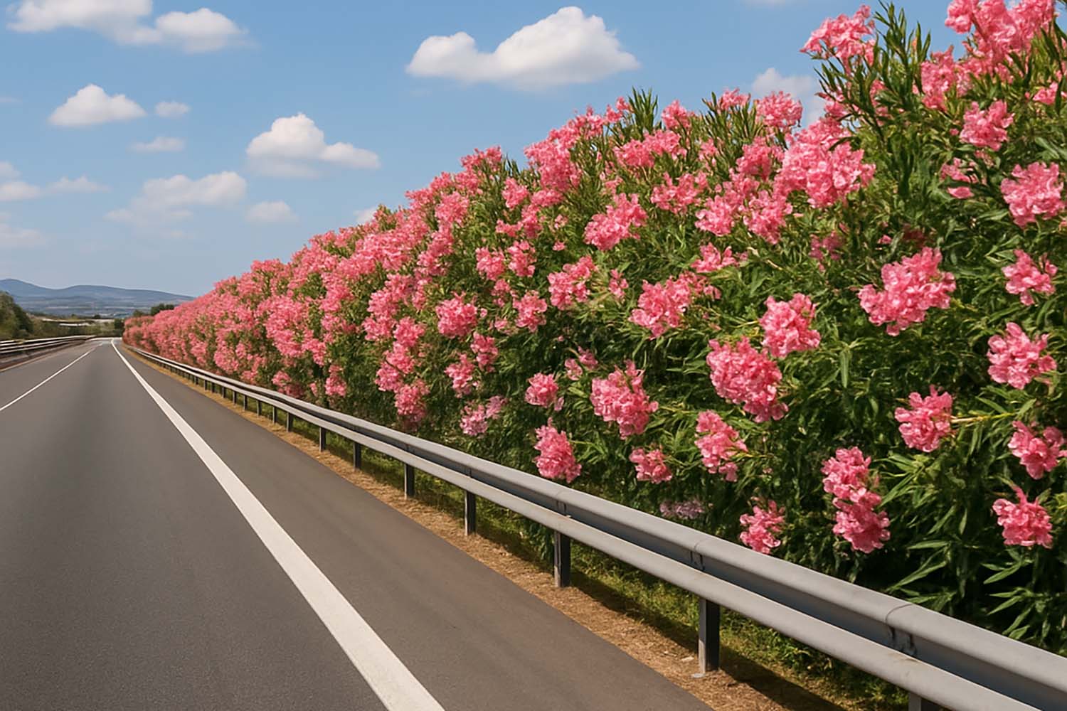 Oleandri in autostrada