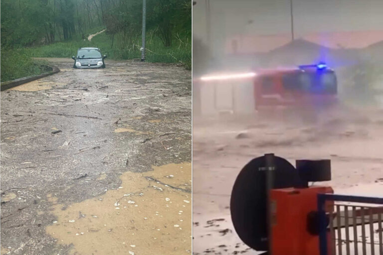 Subfiphema à Varese: glissements de terrain, inondations et routes fermées avec des personnes piégées dans des maisons et des voitures