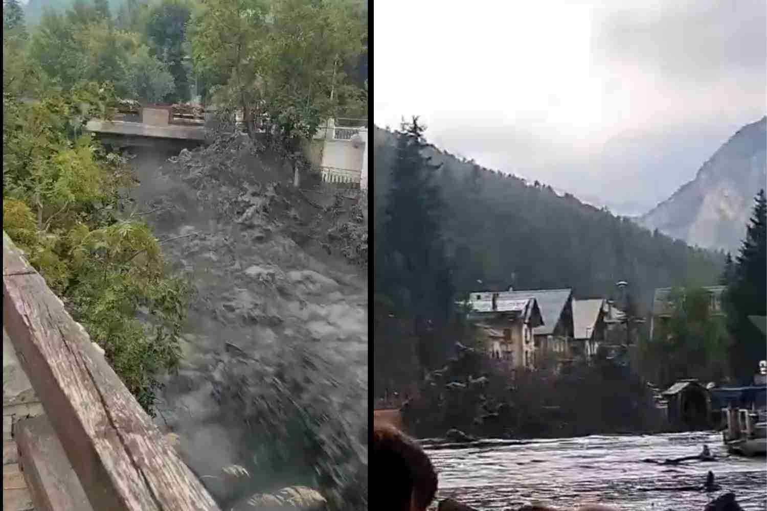 Bardonecchia esondazione fiume