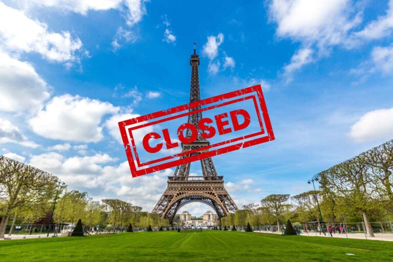 Paris s'arrête pour le dossier chaud, dépassé 40 ° C: la tour Eiffel ferme ses portes
