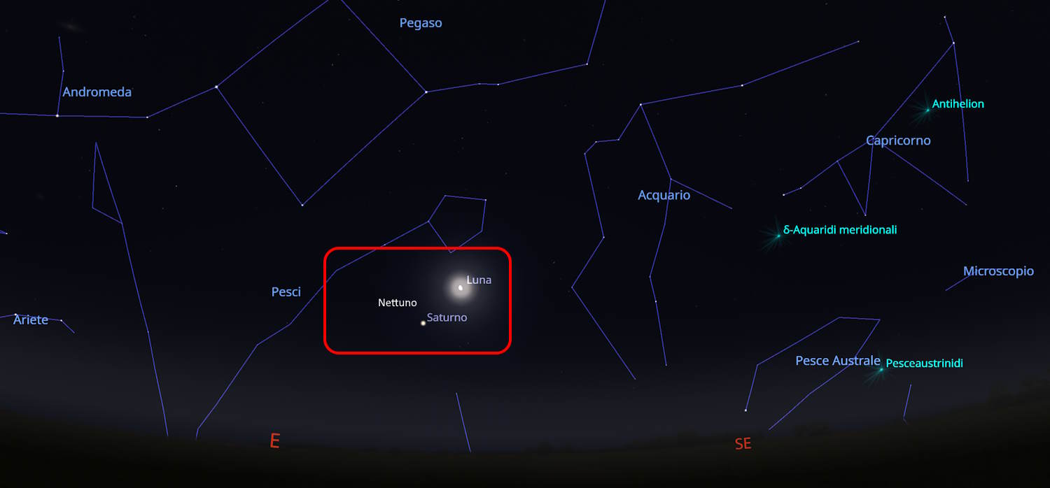 Bacio Luna Saturno