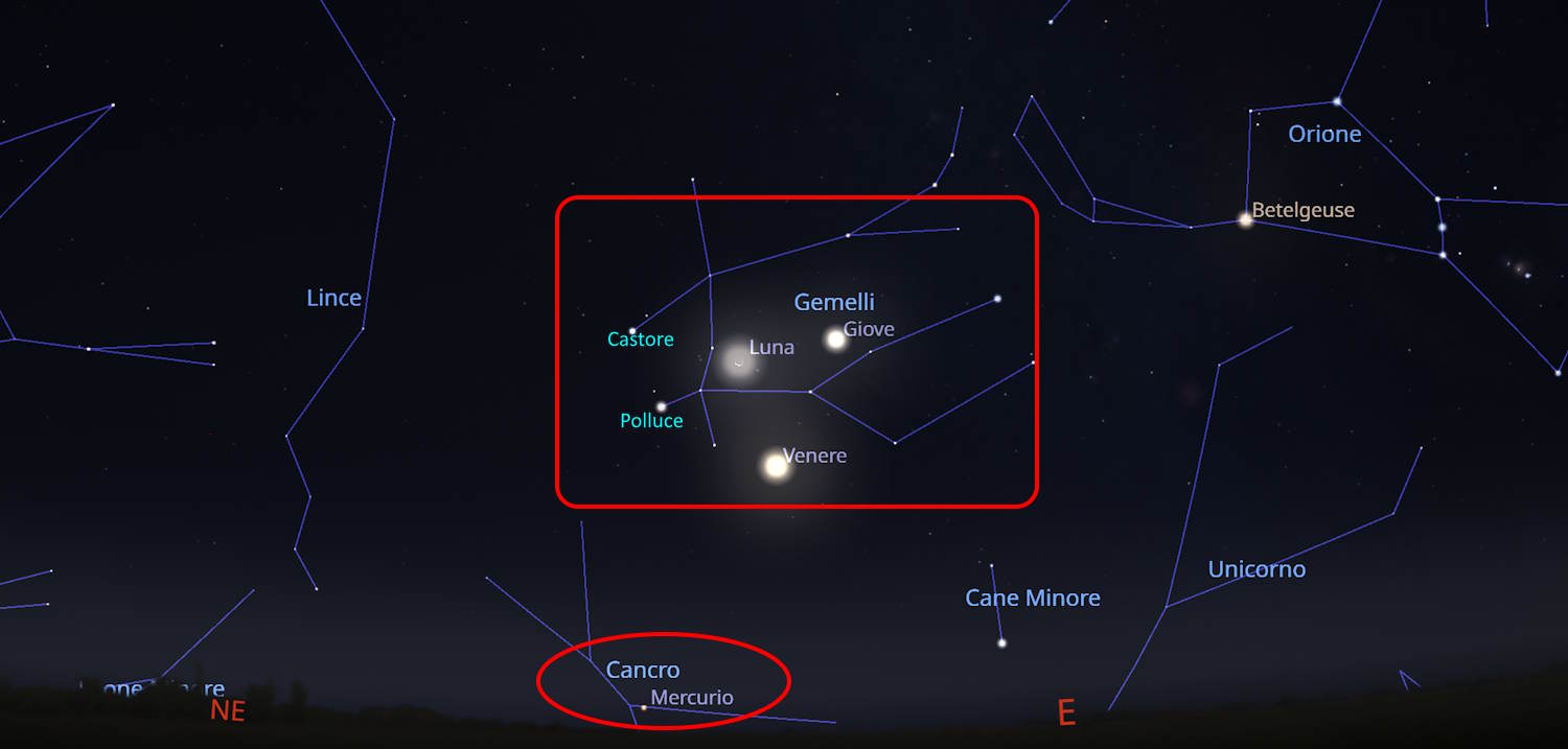 Défilé de planètes et de stars août 2025