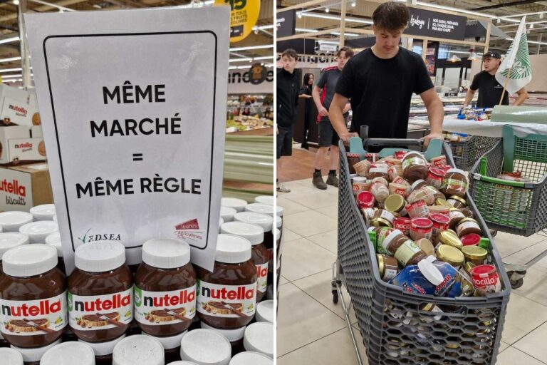 Pesticide interdit en France: les agriculteurs vident les supermarchés des produits étrangers qui le contiennent (et il y a aussi du Nutella)