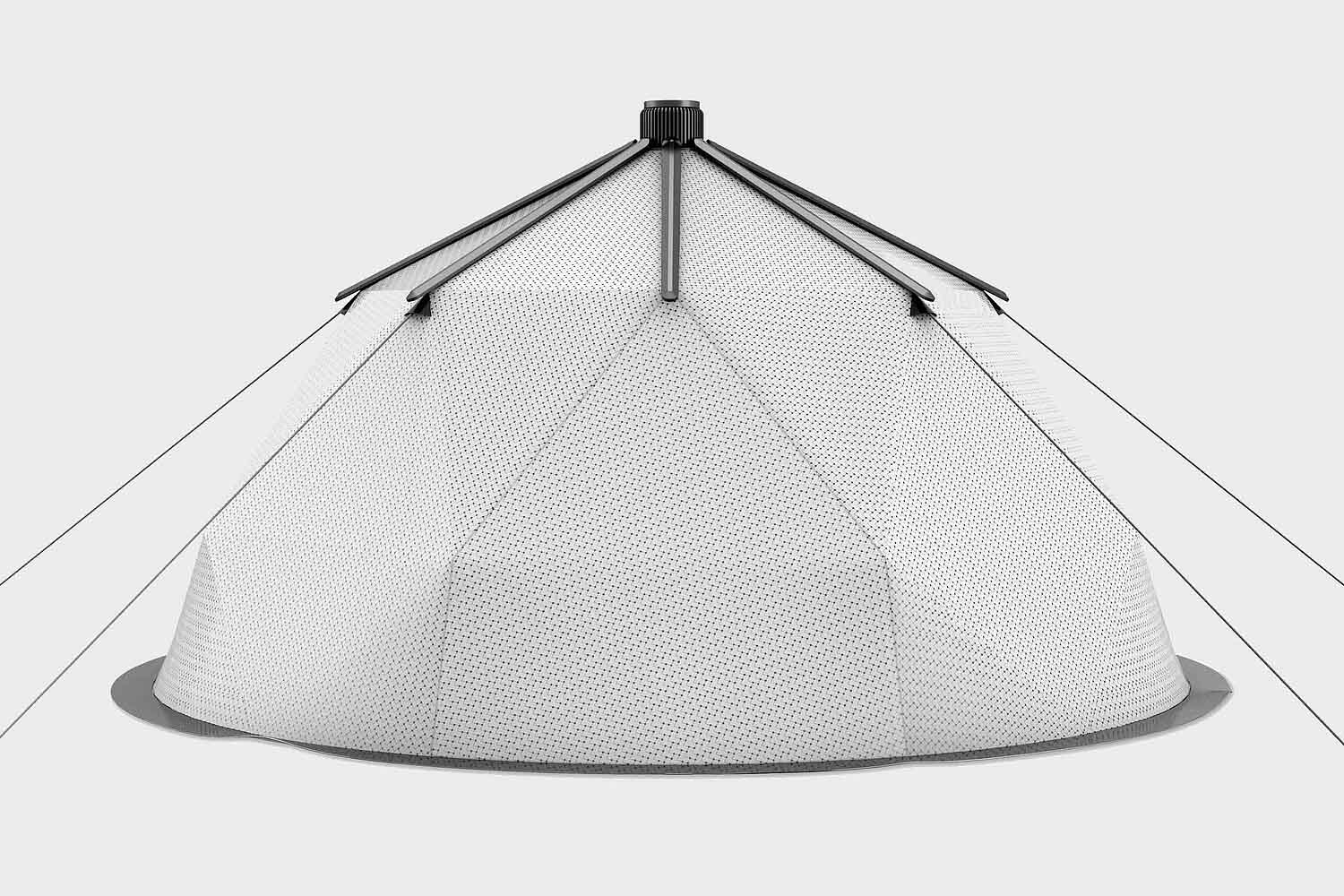 tente solaire climatisée