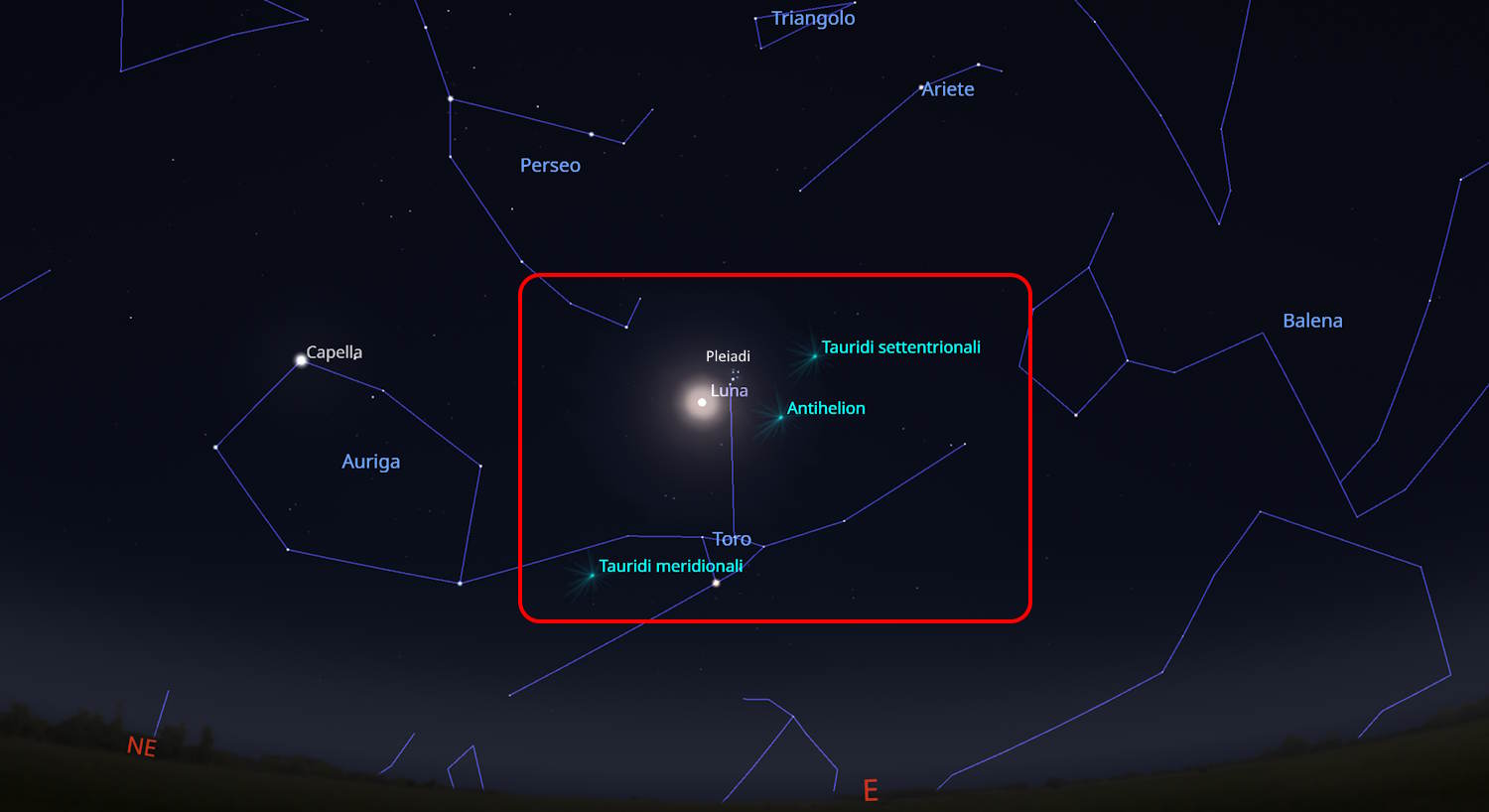météores de la lune