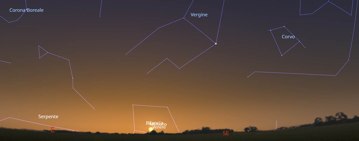 embrasser Mercure Vénus et les étoiles filantes