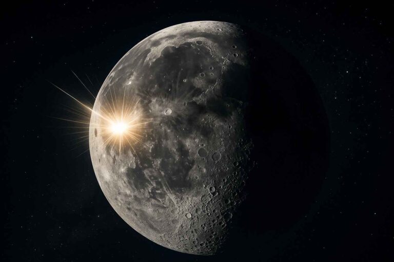 La lune frappée par une météorite : regardez le flash capté en direct (qui a fait le tour du monde)