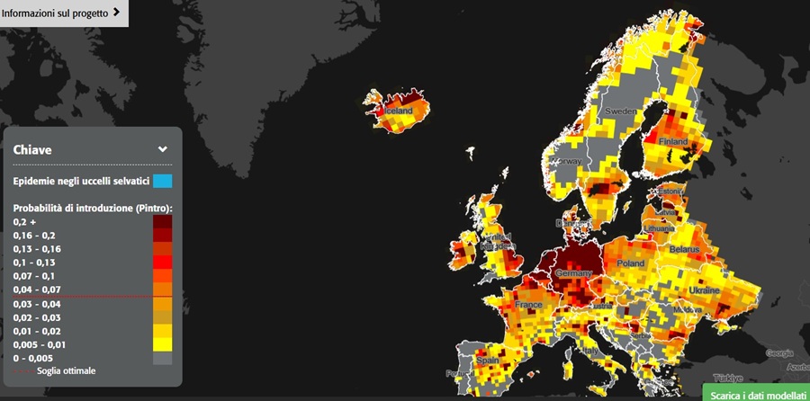 Carte de la grippe aviaire