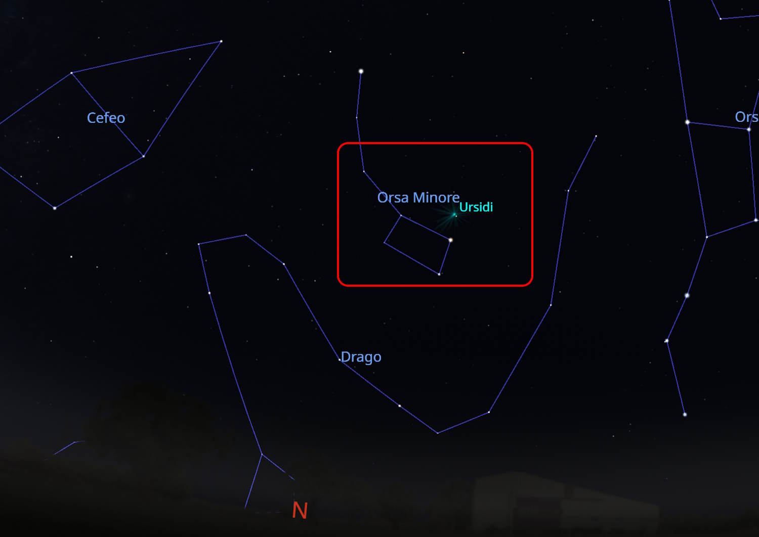 ursidés étoiles filantes décembre