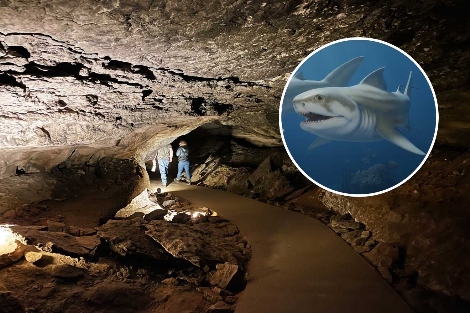 squali preistorici grotta