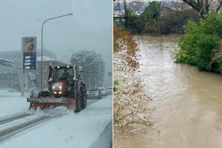 Alerte météo neige et tempêtes : écoles fermées dans la moitié de l'Italie (et à Rome le Tibre et l'Aniene sont inquiétants)