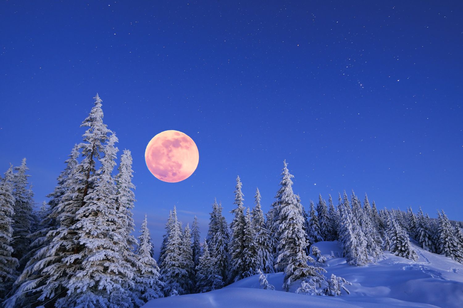 luna piena della neve febbraio