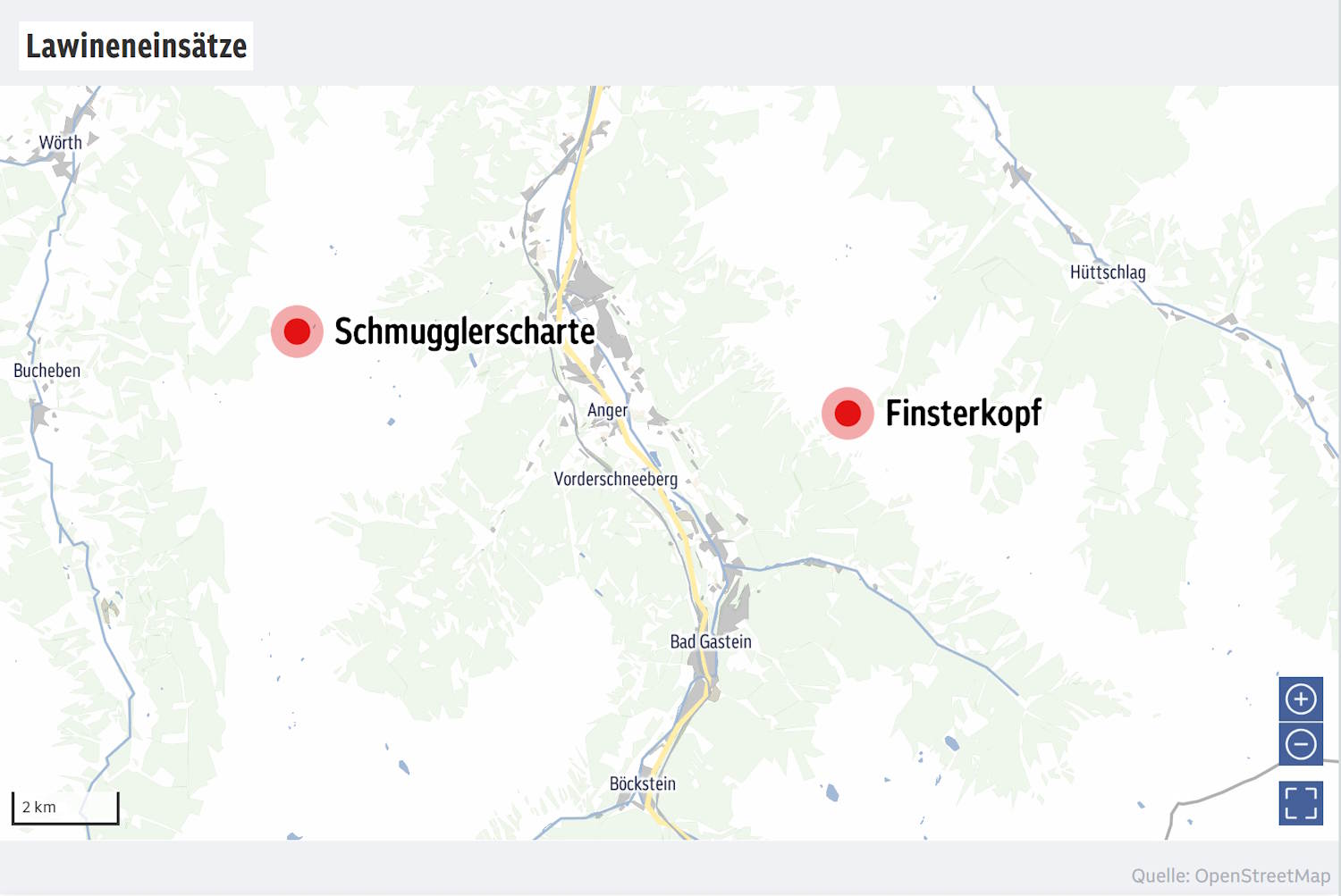 Avalanches de Salzbourg 17 janvier 2026