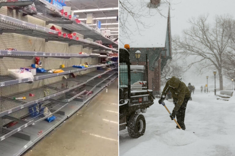 Super tempête de neige et gel aux USA : ruée pour s'approvisionner dans les supermarchés de Washington et de New York