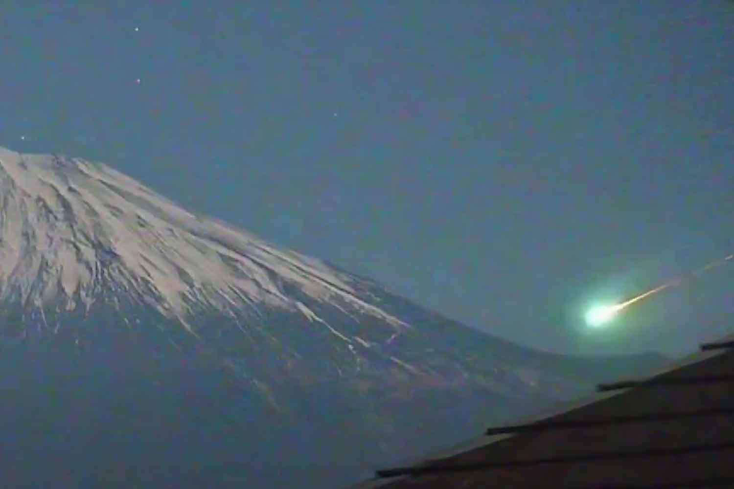 bolide sul monte Fuji