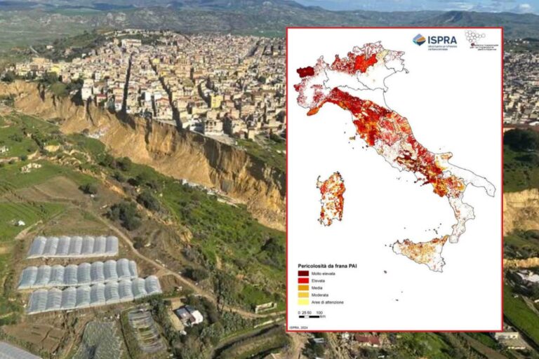 Niscemi n'est « que » le cas le plus dramatique, près de 6 millions d'Italiens vivent dans des zones à risque de glissements de terrain : la carte des zones rouges
