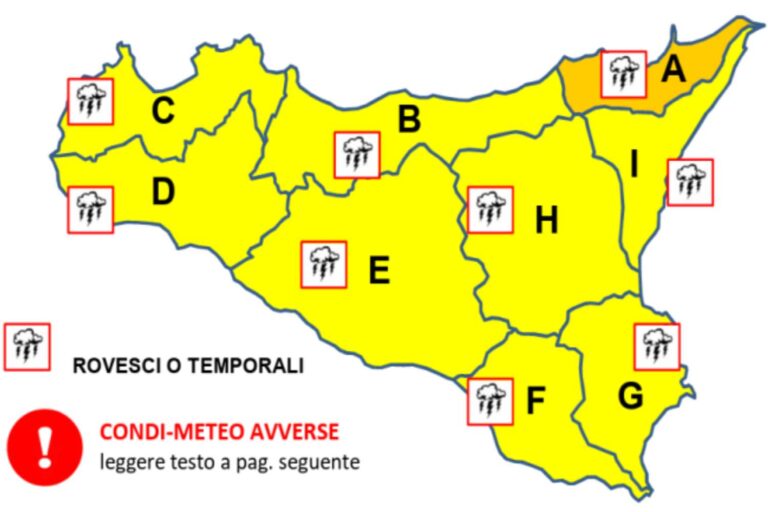 Tempête extratropicale arrivant en Sicile : vents supérieurs à 100 km/h et vagues jusqu'à 6 mètres, alerte également en Calabre et en Sardaigne