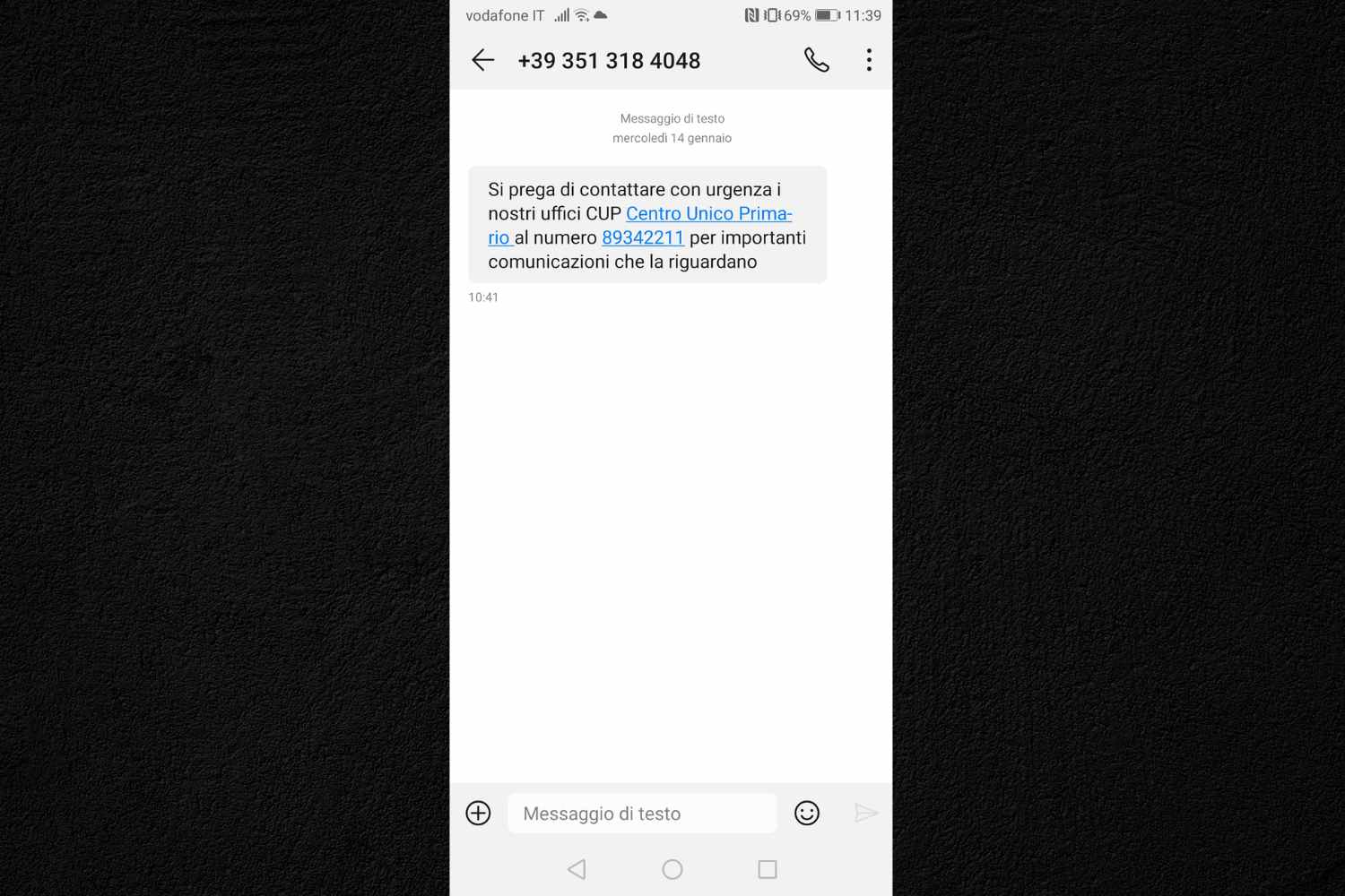 arnaque à la tasse par sms 2