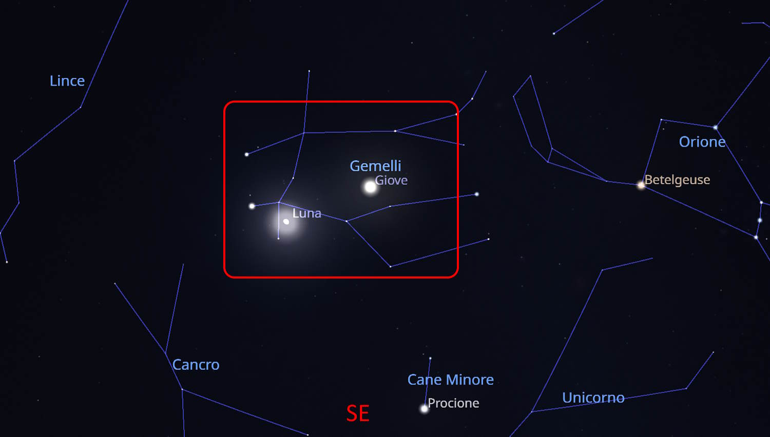 baiser lune jupiter février 2026
