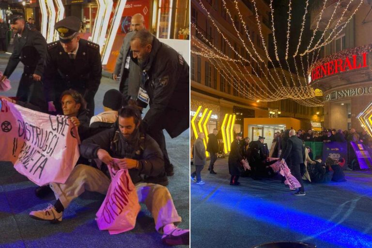 « Belle Sanremo mais ces sponsors sont 'agaçants' » : la protestation contre le greenwashing d'Eni et Costa Crociere explose devant l'Ariston