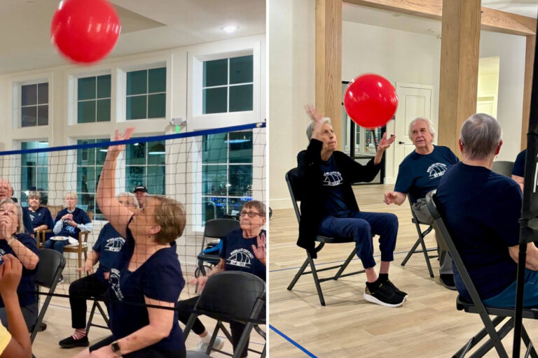 L'amitié inattendue née entre des lycéens et des personnes âgées d'une maison de retraite grâce au volley assis