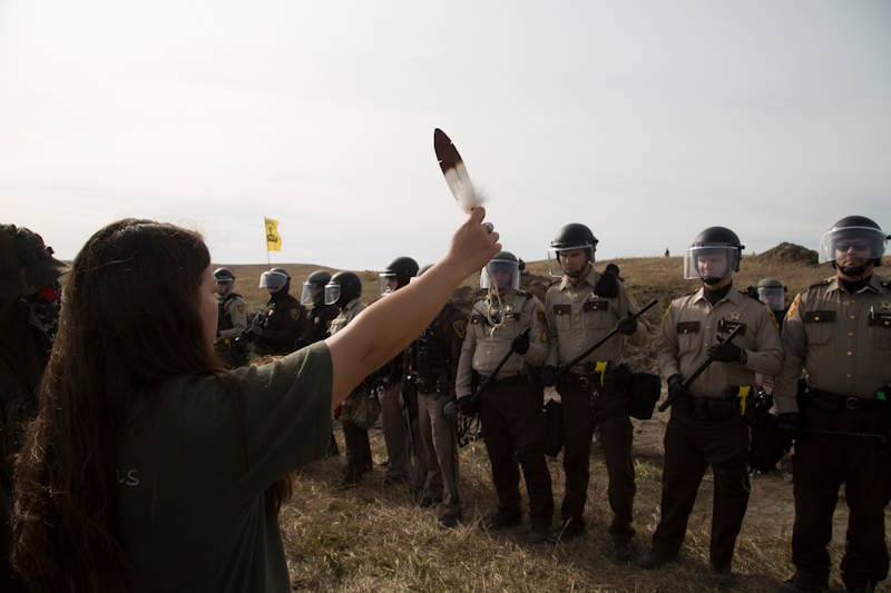 Les Sioux protestent contre le pipeline Dakota Access
