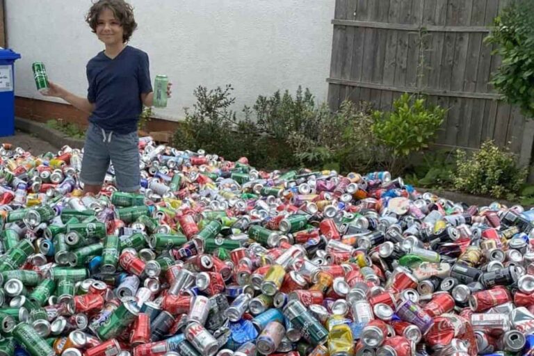 Il n'a que 13 ans et a déjà collecté plus d'un million de canettes pour aider ceux qui en ont besoin.
