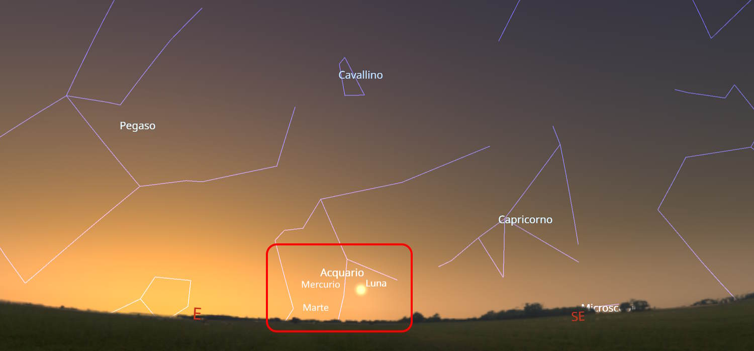 lune mars conjonction mercure