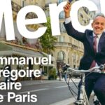 Paris reste socialiste (et continue sa révolution verte) : le nouveau maire Emmanuel Grégoire fait la fête en vélo jusqu'à l'hôtel de ville