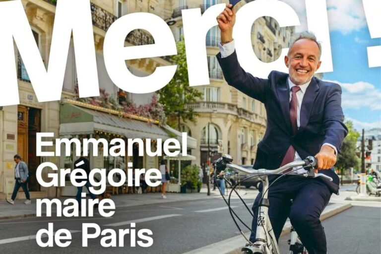 Paris reste socialiste (et continue sa révolution verte) : le nouveau maire Emmanuel Grégoire fait la fête en vélo jusqu'à l'hôtel de ville