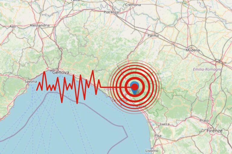 Séisme de magnitude 4 dans la province de Massa Carrara, la terre tremble aussi en Ligurie : écoles fermées