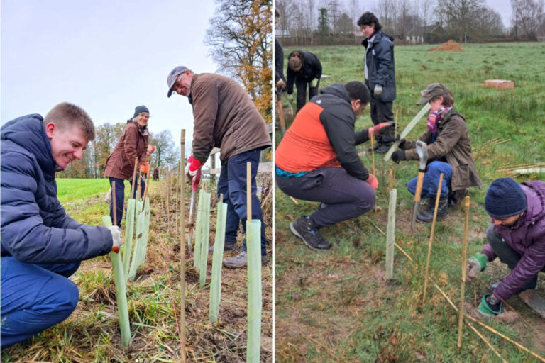 Des bénévoles créent un couloir naturel (24 km de long) constitué de haies : il accueillera plus de 2000 espèces d'animaux