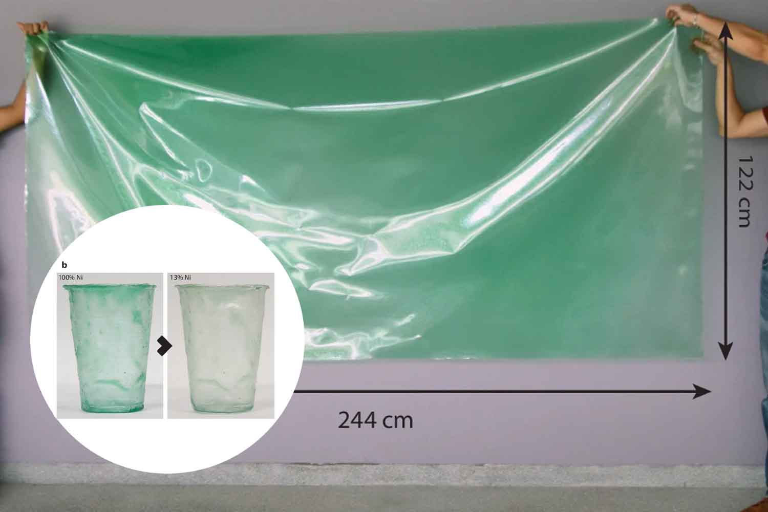 plastica biodegradabile che si rinforza con l