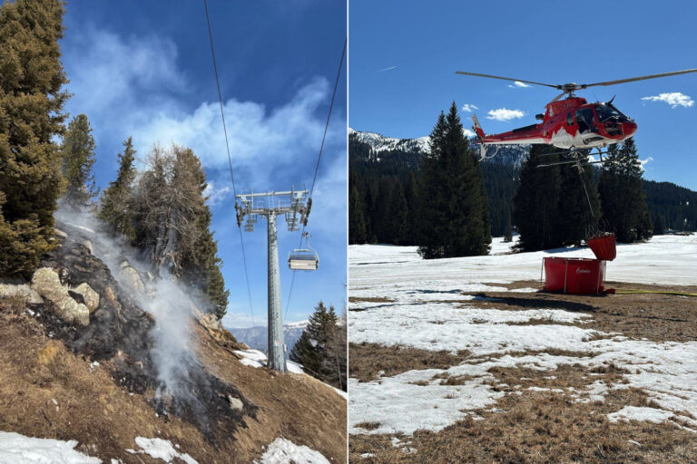 Madonna di Campiglio jette une cigarette depuis le télésiège et provoque un incendie : encore un acte méchant qui nous coûte cher