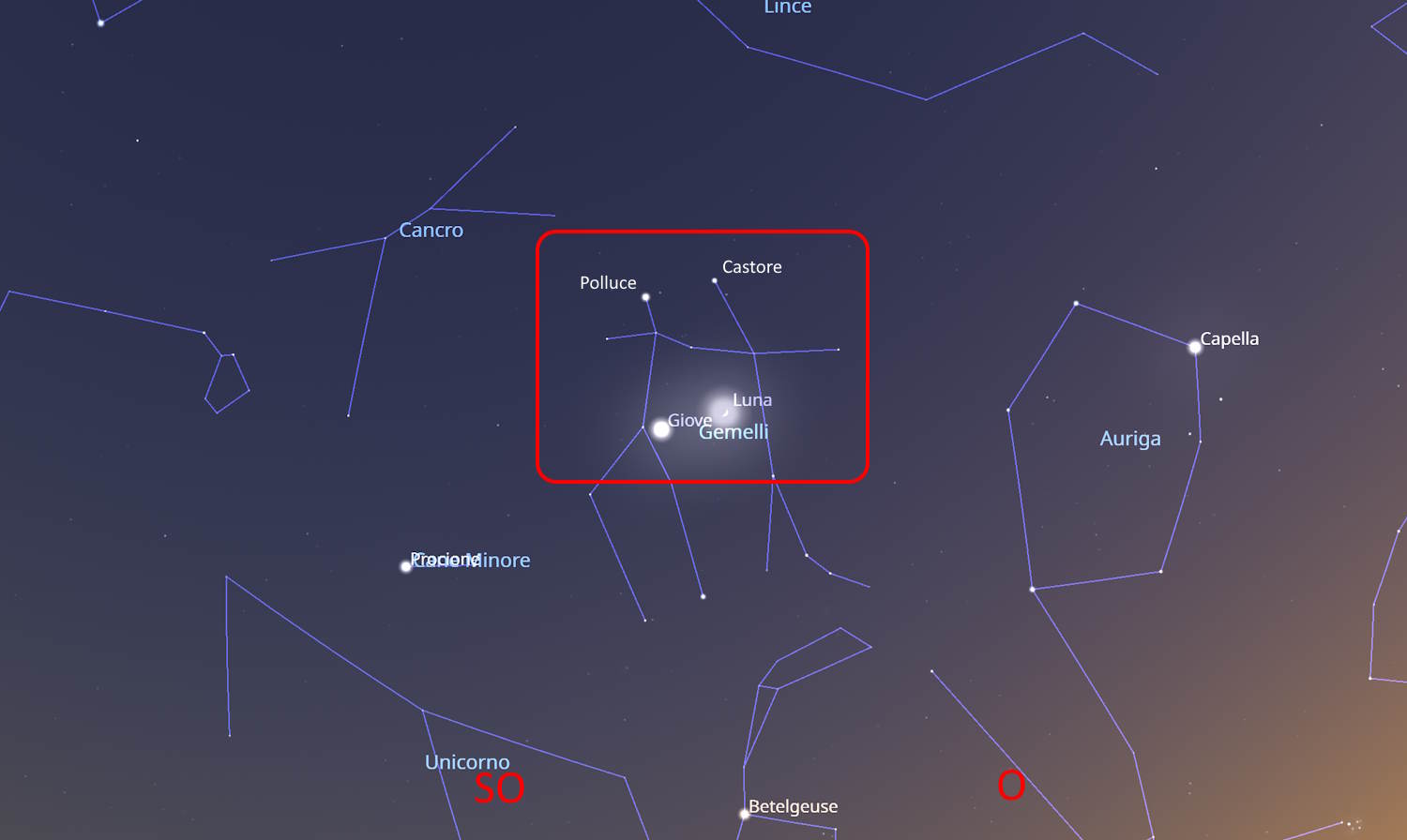 bisous lune jupiter vénus pléiades avril 2026